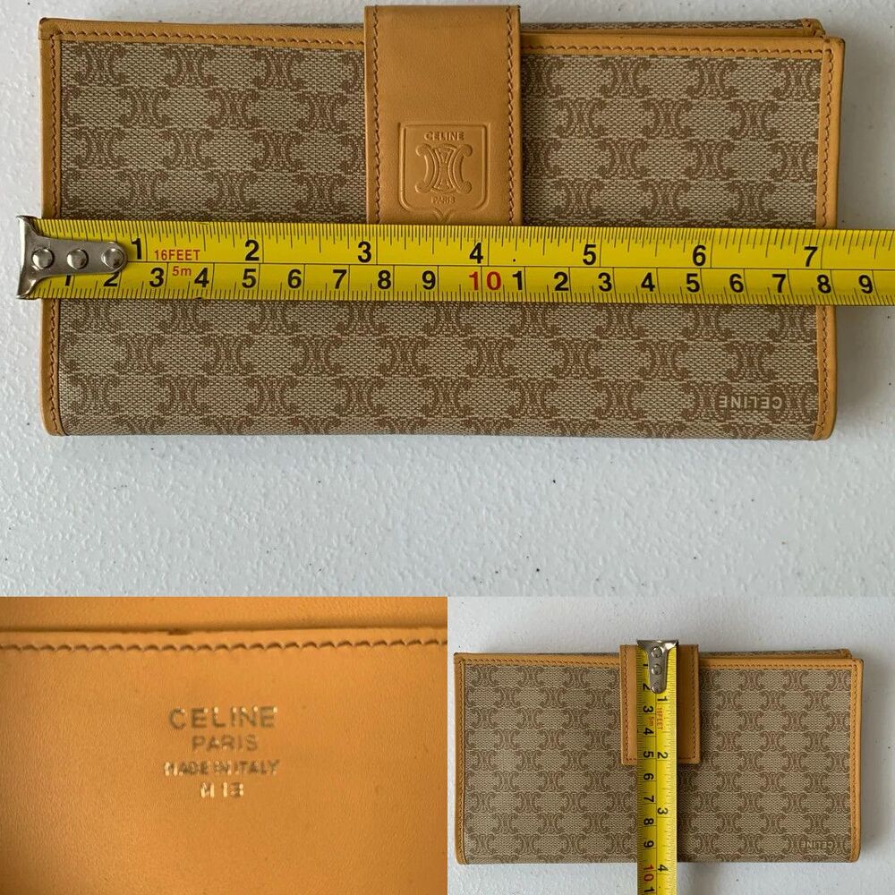 Celine vintage women’s macadam long Wallet authentic with COA - Picture 6 of 7
